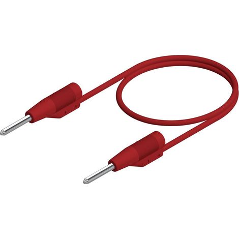 Hirschmann Test & Measurement MVL 2/25 rt Cordon de mesure mâle 2 mm mâle 2 mm 25.00 cm rouge 1 pc(s) (1/2)