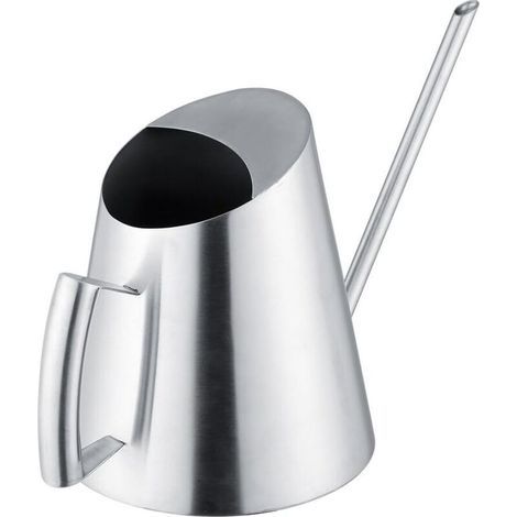 BUNTHAUS Moderne Gießkanne aus Edelstahl, 1500 ml, langer Ausguss, Gießkanne für Zuhause, Büro, Zimmerpflanzen, Blumen, Garten
