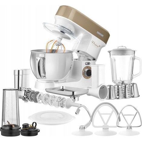 Sencor STM 3787CH robot de cuisine inox 1200 W LED