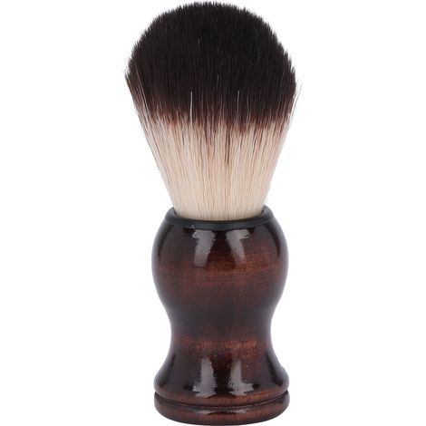 Brosse à barbe en bois pour rasage doux, pinceau à mousse de rasage professionnel, nettoyage visage et barbe (1/5)