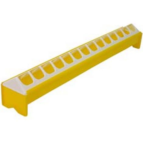 6PZ MANGIATOIA ABBEVERATOIO A BARRETTA PER PULCINI - cm.50x7,4x8h.