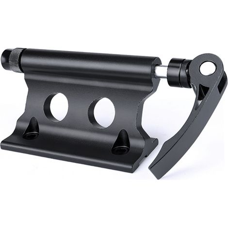 Support de vélo pour fourche avant, fixation rapide en alliage d'aluminium robuste avec roulement, bloc de toit pour voiture, taille universelle noir. (1/5)