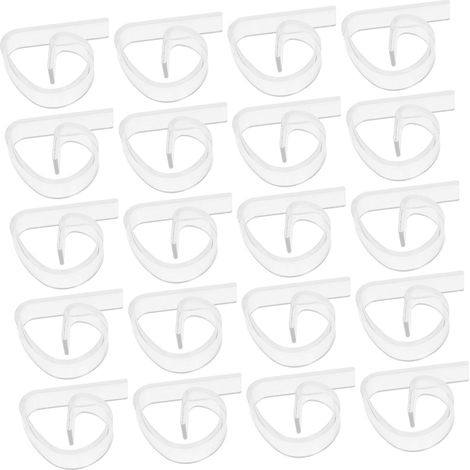 36 pinces nappe transparentes plastique – extérieur – maintien nappe – supports pique-nique/fêtes – usage intensif (1/5)