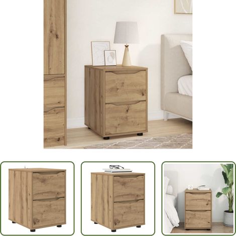 Holzschrank -  Aufbewahrungsschrank Artisan-Eiche 40 x 48 x 57 cm (1/5)