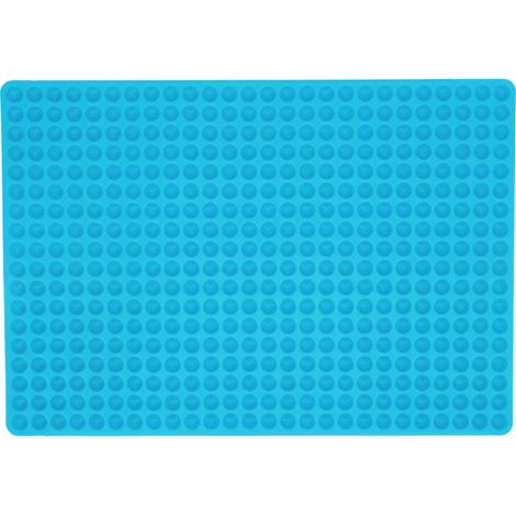 Moule à Biscuits pour Chien en Silicone, Forme Hémisphérique, Tapis de Cuisson Bleu pour Pâtisserie Canine (1/5)
