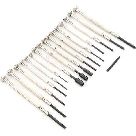Kit de 18 tournevis pour le démontage et la réparation de téléphones portables et montres en acier chrome-vanadium (1/5)