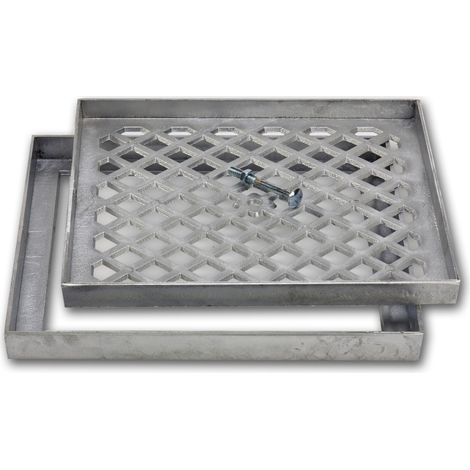 Couvercle à carreler aluminium coulé 30 x 30 cm – Résistant à l'humidité et au gel – Accès facile aux installations techniques