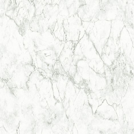 BRICOFLOR Papier peint marbre Papier peint effet marbre Papier peint chambre ado Papier peint intissé Gris Blanc - 10,05 x 0,53 m (1/5)