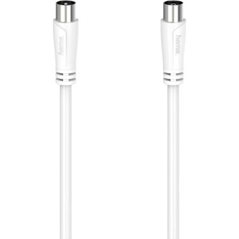 Hama antenne, SAT Câble de raccordement [1x Coaxial mâle - 1x Coaxial femelle] 20 m blanc (1/2)