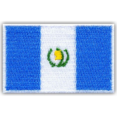 Aufnäher mit der Flagge Guatemalas – selbstklebende Rückseite – gestickter Aufnäher/Abzeichen/Emblem