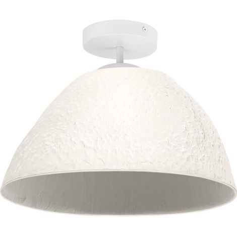 OSRAM Plafonnier Decor Camel Bell blanc en métal et papier mâché, E27, 375 mm de diamètre, abat-jour en matériau recyclé, durable grâce à sa source lumineuse remplaçable, montage facile (1/5)