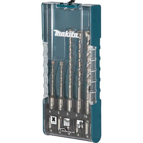Makita Jeu de forets à béton SDS-PLUS 5 pces Ø 4 - 10 mm - E-15718
