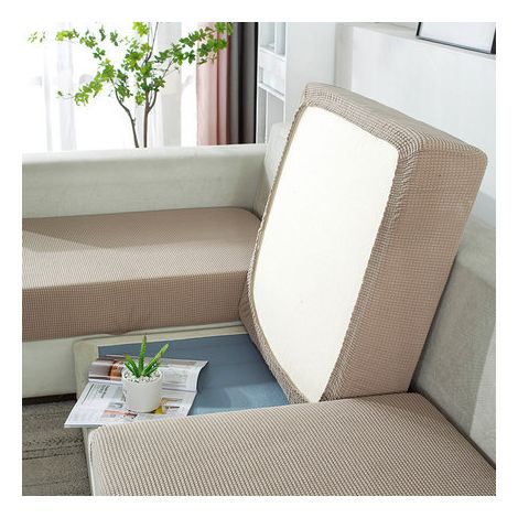 Housse De Coussin De Canapé De Siège Extensible D'angle Housse De Protection Pour Meubles Couvre Pour Canapé Antipoussière marron, L (160-190cm) (1/5)