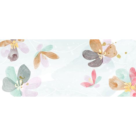 Papier peint panoramique - Fleurs - 130 cm x 55 cm (1/2)