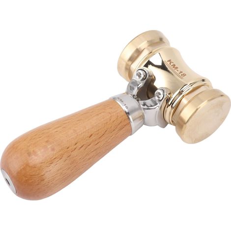 Ciseau et maillet en laiton pour le travail du bois HONGDUI KM-18 avec tête interchangeable (1/5)