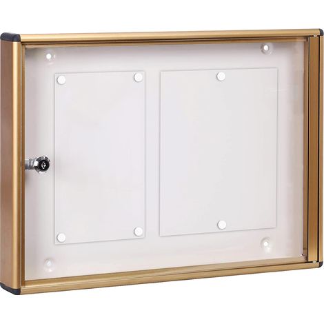 BACHECA PORTA AVVISI 2 FOGLI cm 48x5x h.35 - bronzo  - KASART