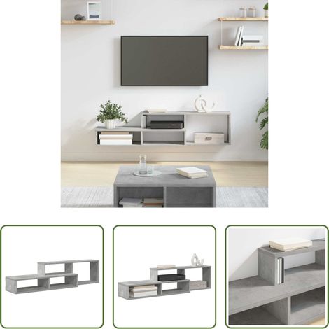 vidaXL Wandmontage - WandTVStand 120x25x28,5cm Holzwerkstoff (1/5)