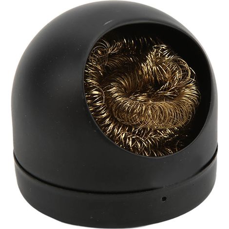 Nettoyeur de pannes de fer à souder universel, fil de nettoyage pour pannes de fer à souder, plaque métallique, boule de fil pour pannes de fer à souder (1/5)