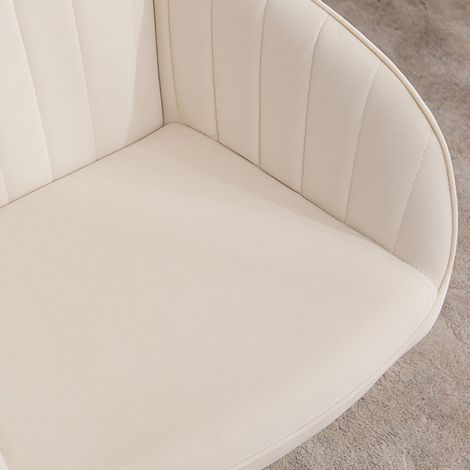 Fauteuil de bureau pivotant ergonomique à hauteur réglable, dossier confortable pour salon et chambre, assise longue durée, chaise de travail polyvalente. (1/5)