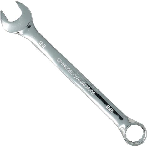 Dapetz ® Fixed Head Ratchet Spanner 22mm Open End/Ring 15° Offset Professional Chrome Vanadium Steel Forged Metric CRV Steel Combination Wrench for Automotive and Mechanical Work (1/5)