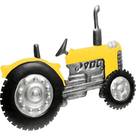 Traktor aus Eisen in Gelb Detailliertes und Realistisches 3d (1/5)