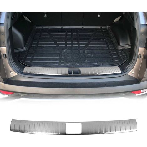 Protection Seuil de Coffre Compatible avec Hyundai Tucson 2015-2018 Acier Brossé (1/5)