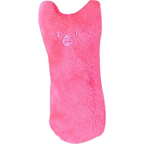 Jouets en peluche à l'herbe à chat, lot de 3 jouets à l'herbe à chat, oreiller créatif pour chat à gratter, tampon à l'herbe à chat, mastication et nettoyage des dents(rose) (1/5)