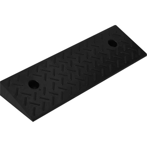 Rampes de bordure 2 pcs 50x17,5x5 cm Caoutchouc