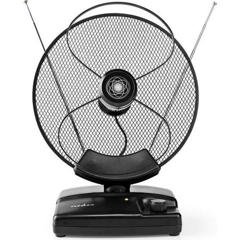 Antenne HDTV Nedis DVB-T/T2 - Réception Stable Chaînes Gratuites et Payantes - Design Compact et Élégant (1/4)