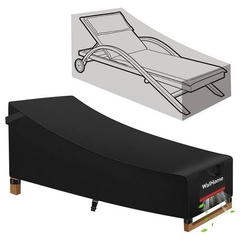 Housse Transat de Housse Salon de Jardin extérieur imperméable à l'eau Anti-UV, Housse de Chaise Longue de Patio Robuste Housse de Chaise Longue en rotin (1/3)