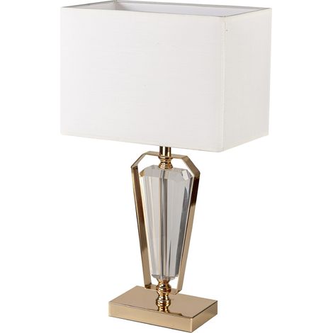 Lampe de table en métal et verre 40 x 40 x 50 cm (1/2)