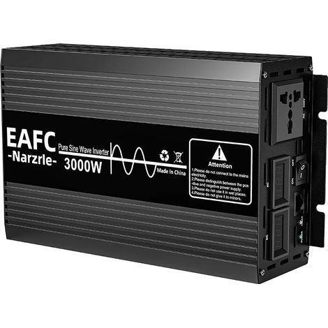 Wechselrichter, 12V auf 220V, langlebig und tragbar, 3000W (1/2)