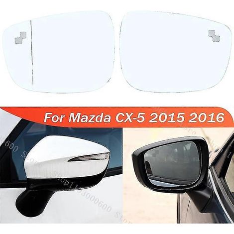 Außenspiegelglas mit beheizbarem Totwinkelassistenten für Mazda CX-5 CX5 2015 2016 – 1 Stück links