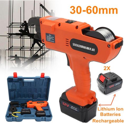 Herramienta de fijación automática para barras de refuerzo - Fabricada en acero - 30 a 60 mm (1/5)