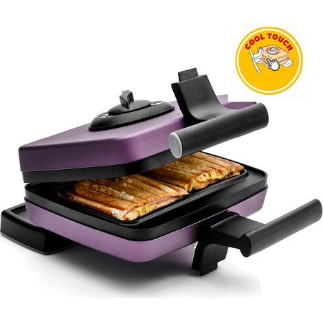 Gaufrier TOASTY Cool Touch 1200W – Plaques en fonte d'aluminium – Thermostat rotatif 8 positions – Sécurité Cool Touch – Frifri