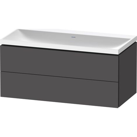 Duravit L-Cube c-shaped Set wandhängend, 2 Schubkästen, ohne