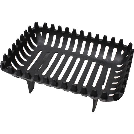 Arden Fireside Accessory Log/Coal Grate, Black, Cast-Iron, 16"