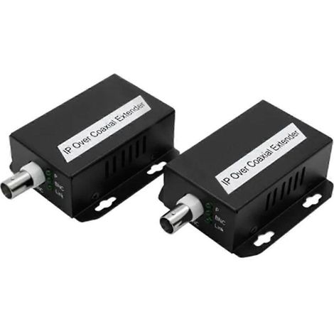 Répéteur réseau IP vers coaxial, convertisseur Ethernet 500 m pour vidéosurveillance (1/5)