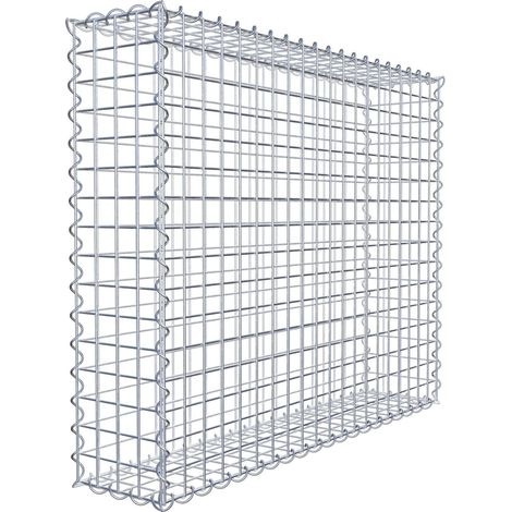 Gabiondeco - Gabion 100 cm x 80 cm x 20 cm (L x H x P). mailles 5 x 5 cm. Spirale - Made in Germany (1/7)