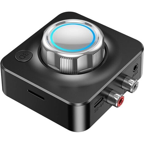 Aougo – Récepteur Bluetooth 5.0 – Adaptateur audio sans fil avec aptX-LL faible latence – Son surround 3D – 3,5mm et RCA pour haut-parleurs (1/5)