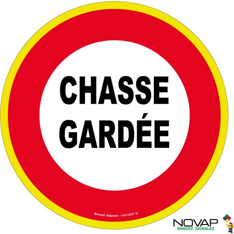 Panneau Chasse interdite - haute visibilité - Ø 180mm - 4091518