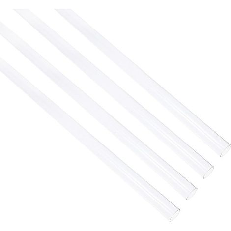 50 cm (19,68 Zoll) langes, starres Rundrohr aus transparentem PVC mit hoher chemischer Beständigkeit (1/5)