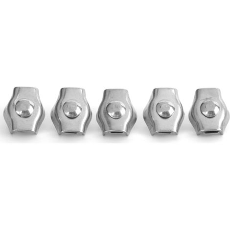 Set di 5 morsetti Simplex in acciaio inox per attrezzature nautiche, fissaggio di macchine di sollevamento, 3 mm / 0,12 pollici (1/5)