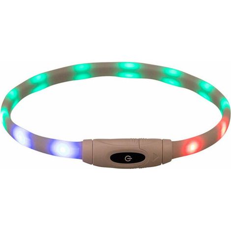 Trixie LED-Halsband Multicolor Sicherheit Hund