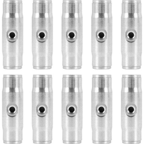 10 PièCes SéRies 3/8 Pouces Slip Lok Brouillard Buse Couplage Tees 10/24 UNC 1000 PSI Connexion (1/4)