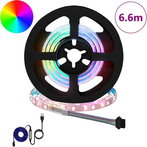 vidaXL Tira LED 12 uds. Negro y Transparente Cobre y plástico (1/2)