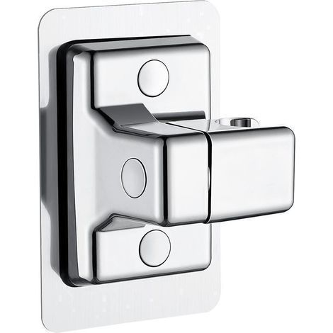 Support Pommeau de Douche, 360° Réglable Support Douche, ABS Plastique Accroche Pommeau de Douche Support Pommeau de Douche sans Percage, Adhésif Fort Porte Pommeau de Douche Support Douche Arg (1/5)