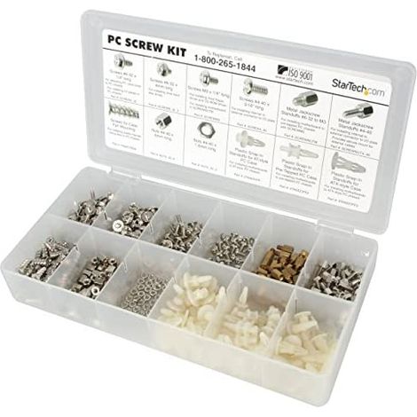 Startech Kit de Tornillos PC Deluxe blanco 350 piezas (1/2)