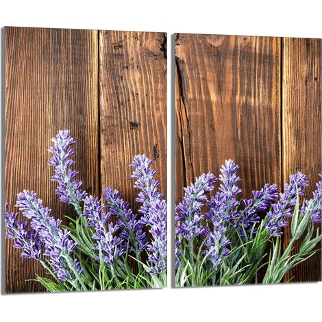 Piastra protettiva in vetro per stufa 2x30x52 Lavanda (1/5)