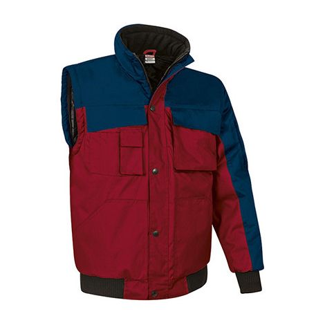 Chaqueta de abrigo convertible Scoot XL Azul marino orión / Rojo loto